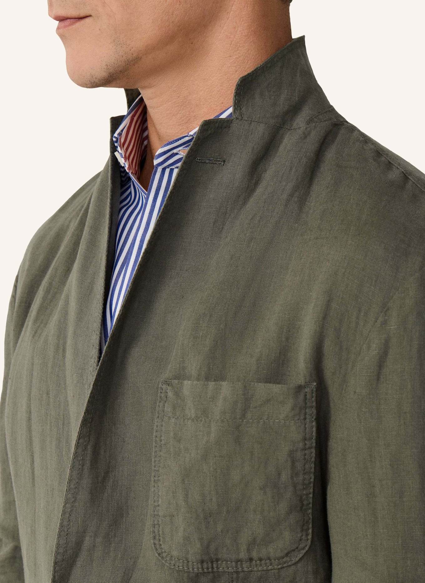 HACKETT LONDON Sakko GMW LW LINEN BLAZER: KHAKI