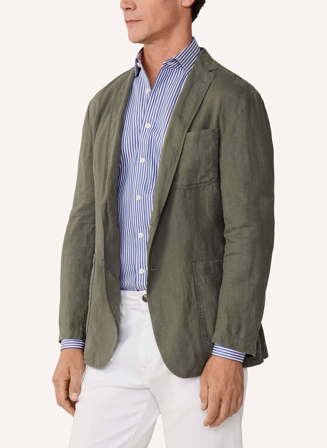 HACKETT LONDON Sakko GMW LW LINEN BLAZER: KHAKI