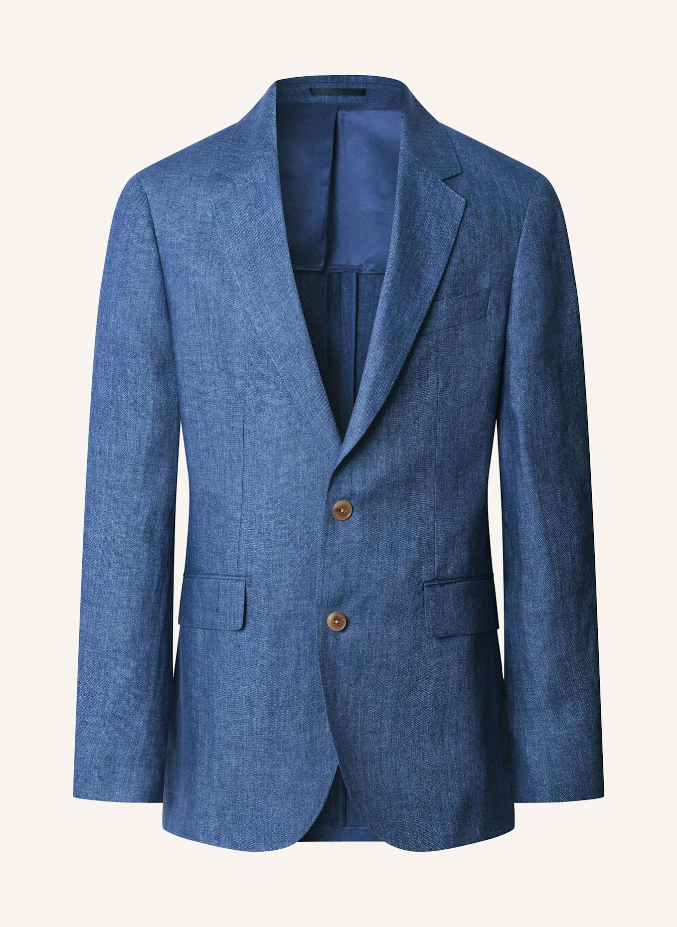 HACKETT LONDON Sakko LINEN DELAVE HOPSACK: BLAU