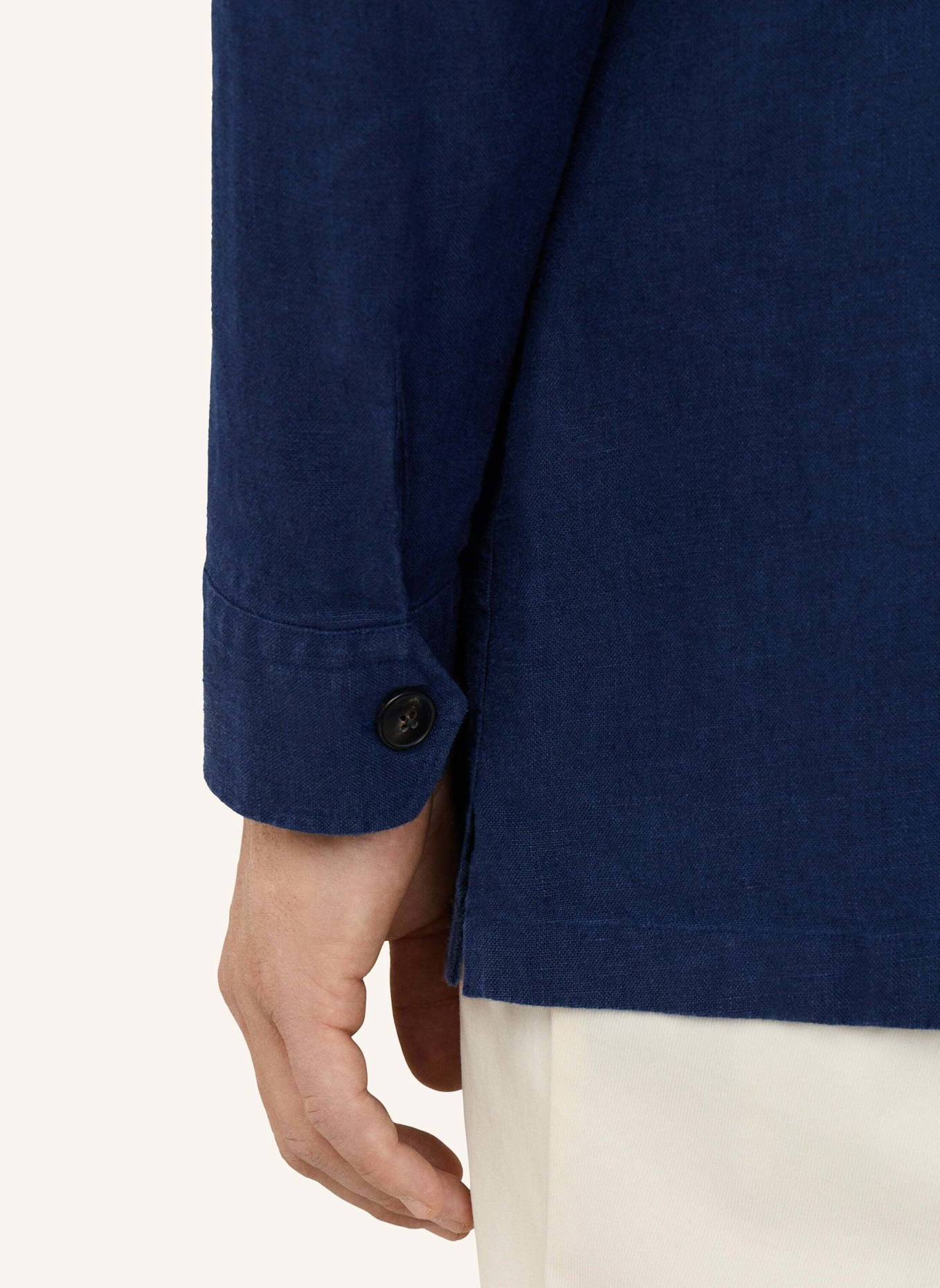 HACKETT LONDON Fieldjacket LINEN 4PK OVERSHIRT: BLAU