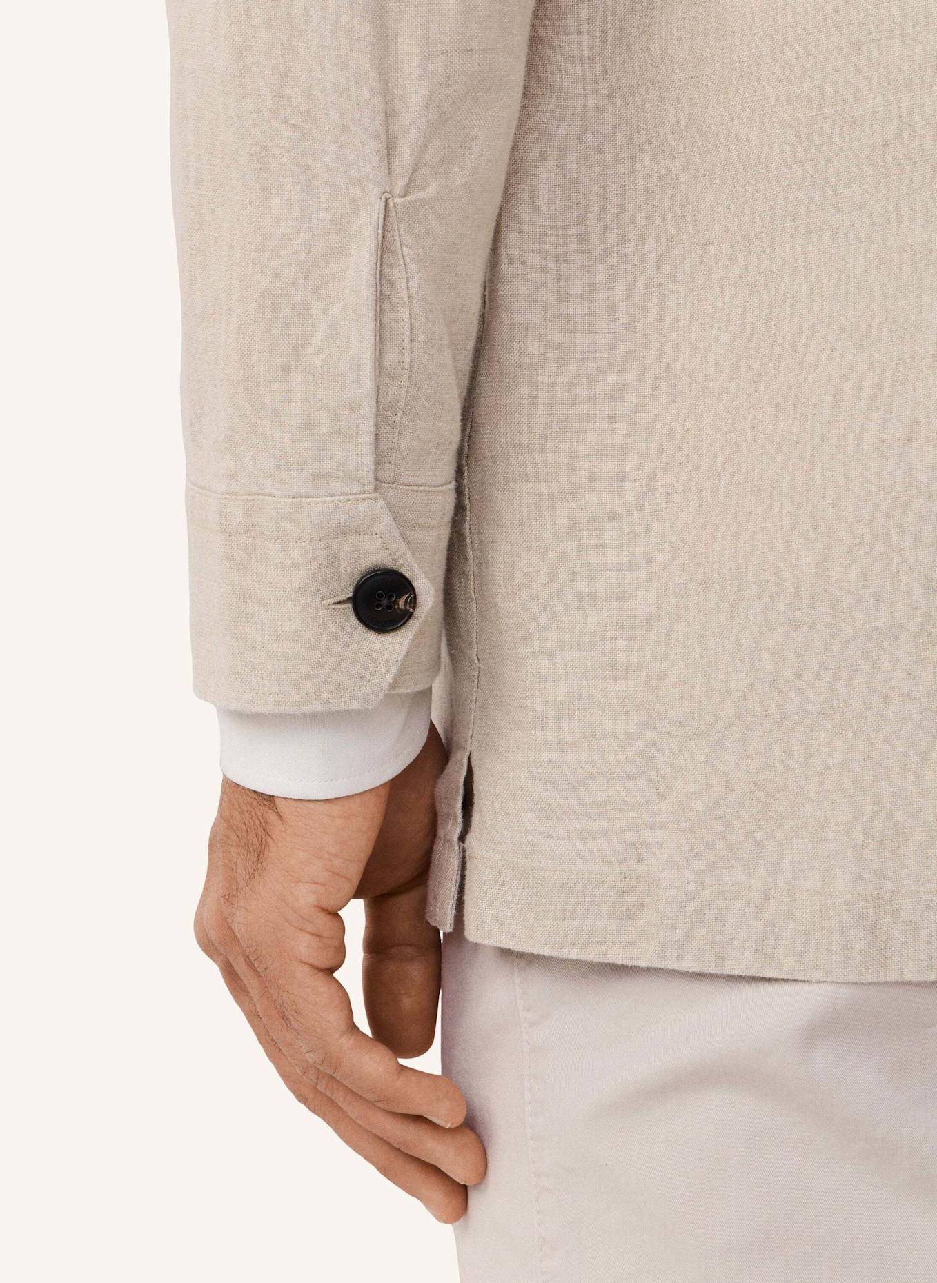 HACKETT LONDON Fieldjacket LINEN 4PK OVERSHIRT: BEIGE