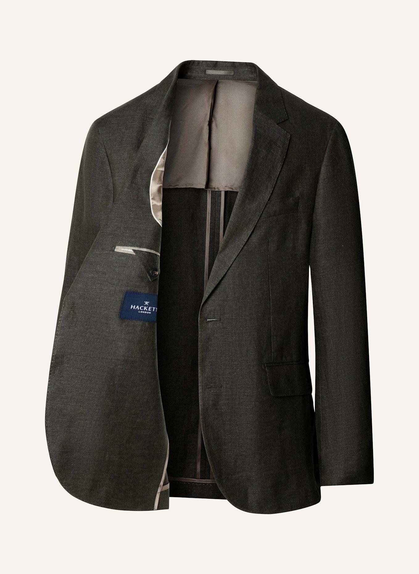 HACKETT LONDON Sakko LINEN DELAVE HOPSACK: KHAKI