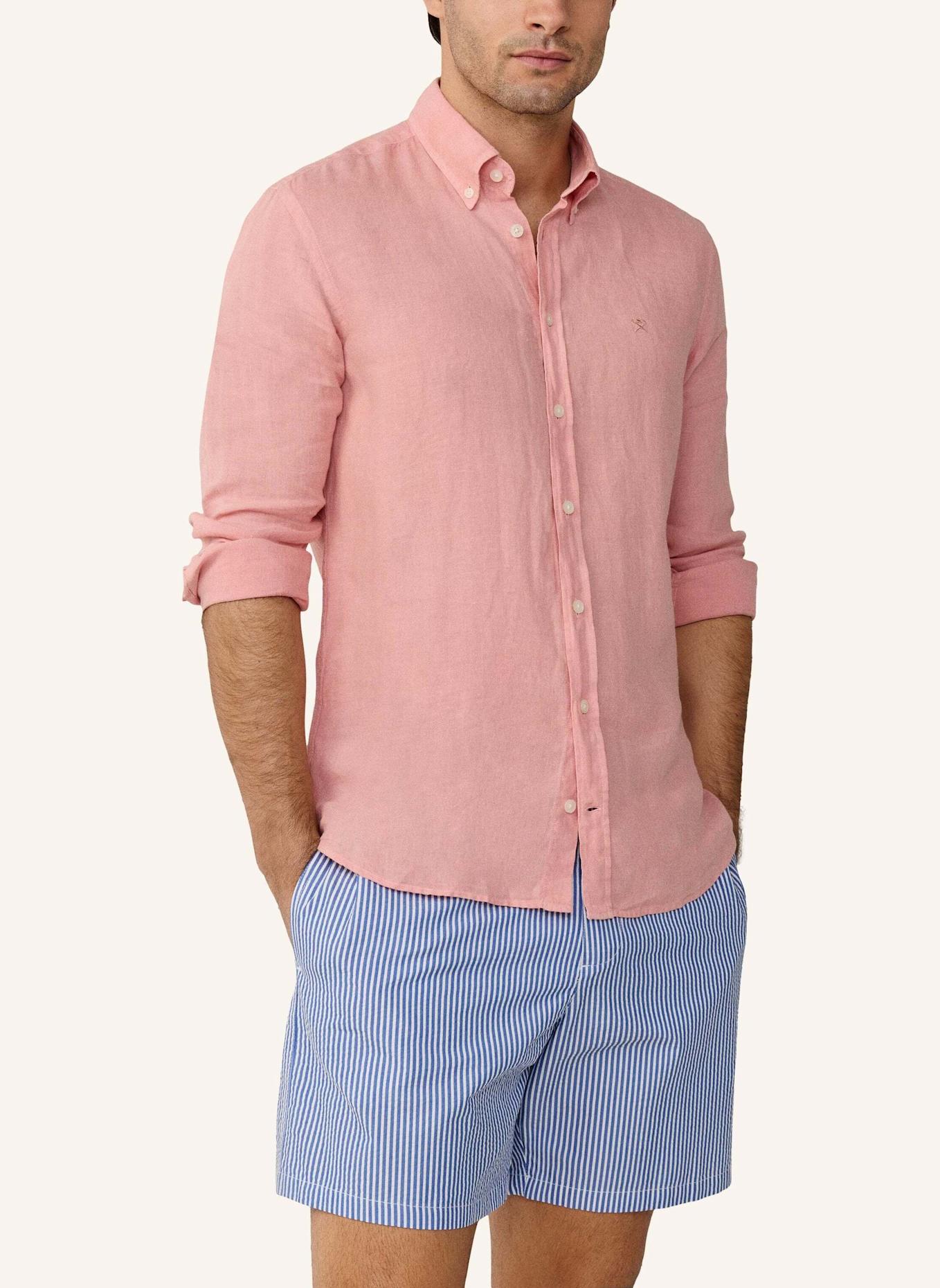 HACKETT LONDON Badeshorts SEERSUCKER TAILORED: BLAU