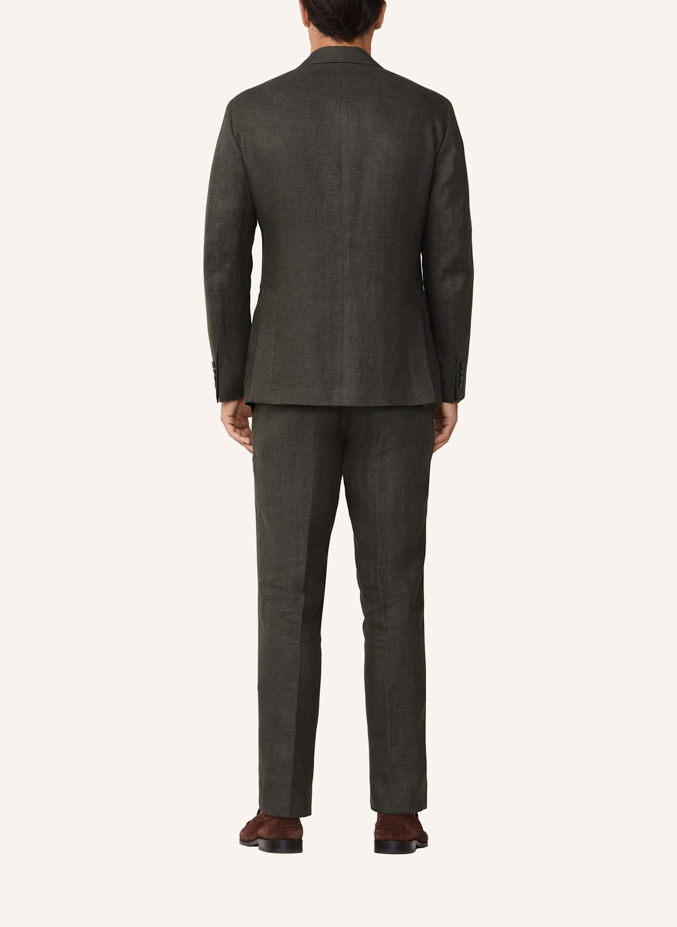 HACKETT LONDON Sakko LINEN DELAVE HOPSACK: KHAKI