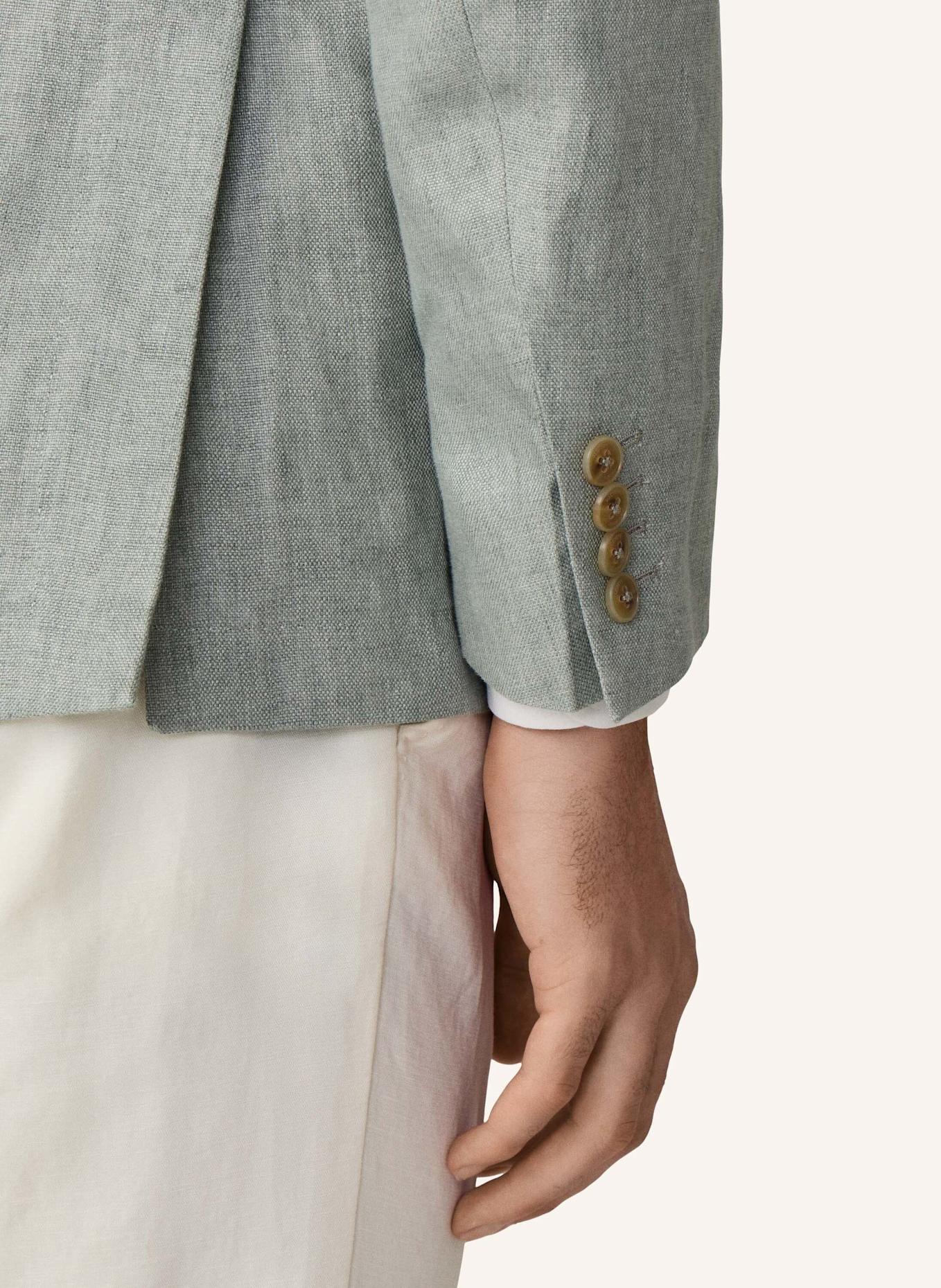 HACKETT LONDON Sakko LINEN DELAVE HOPSACK: HELLGRÜN