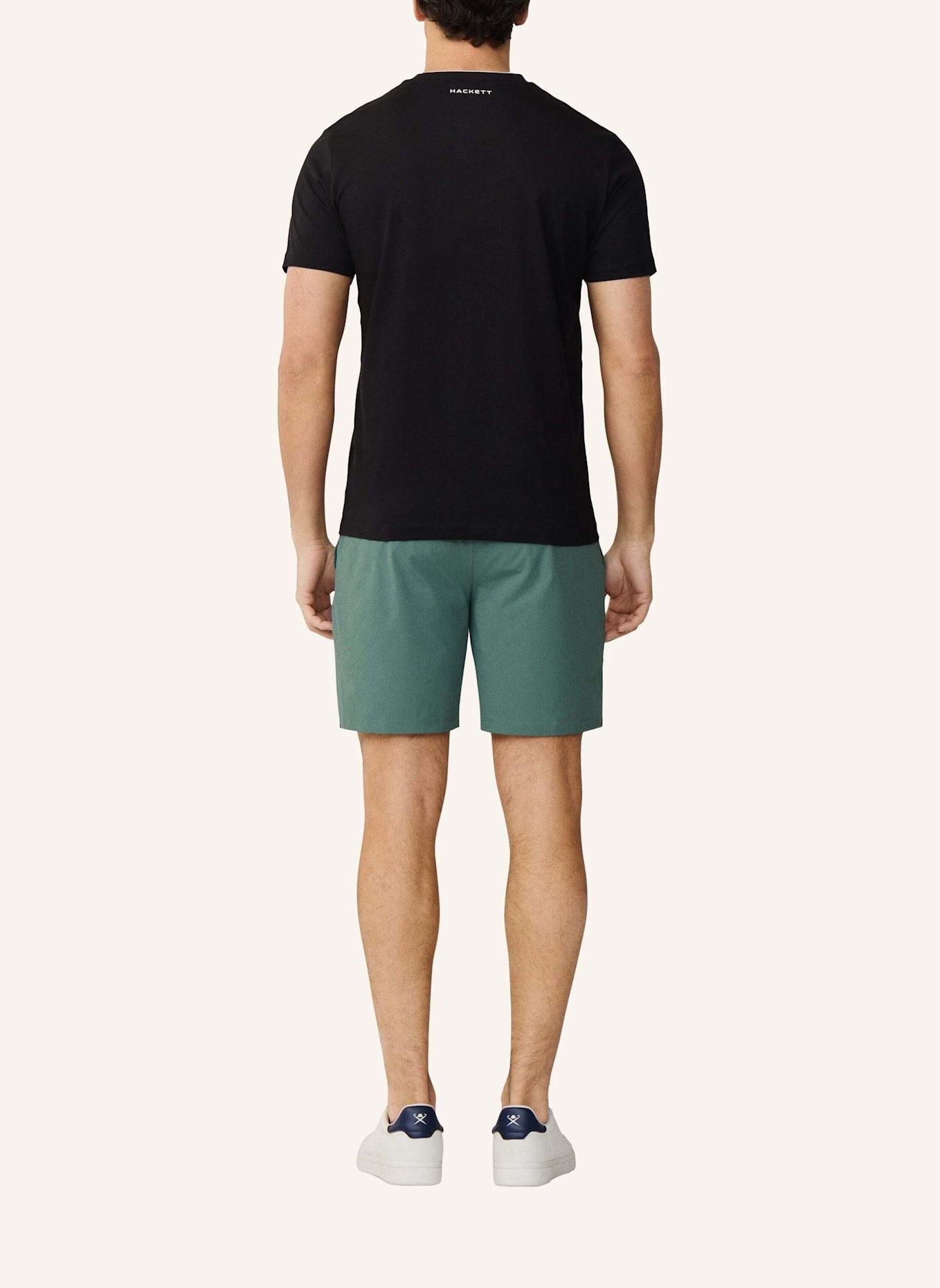 HACKETT LONDON T-Shirt HS ESSENTIAL TEE: SCHWARZ