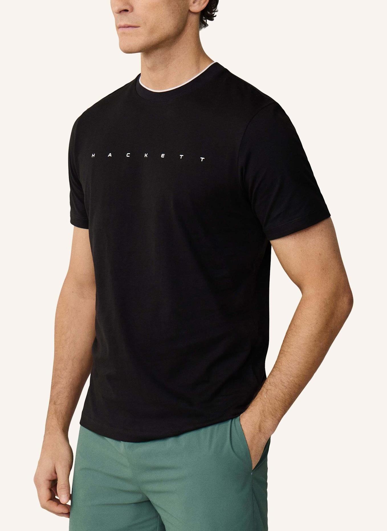 HACKETT LONDON T-Shirt HS ESSENTIAL TEE: SCHWARZ