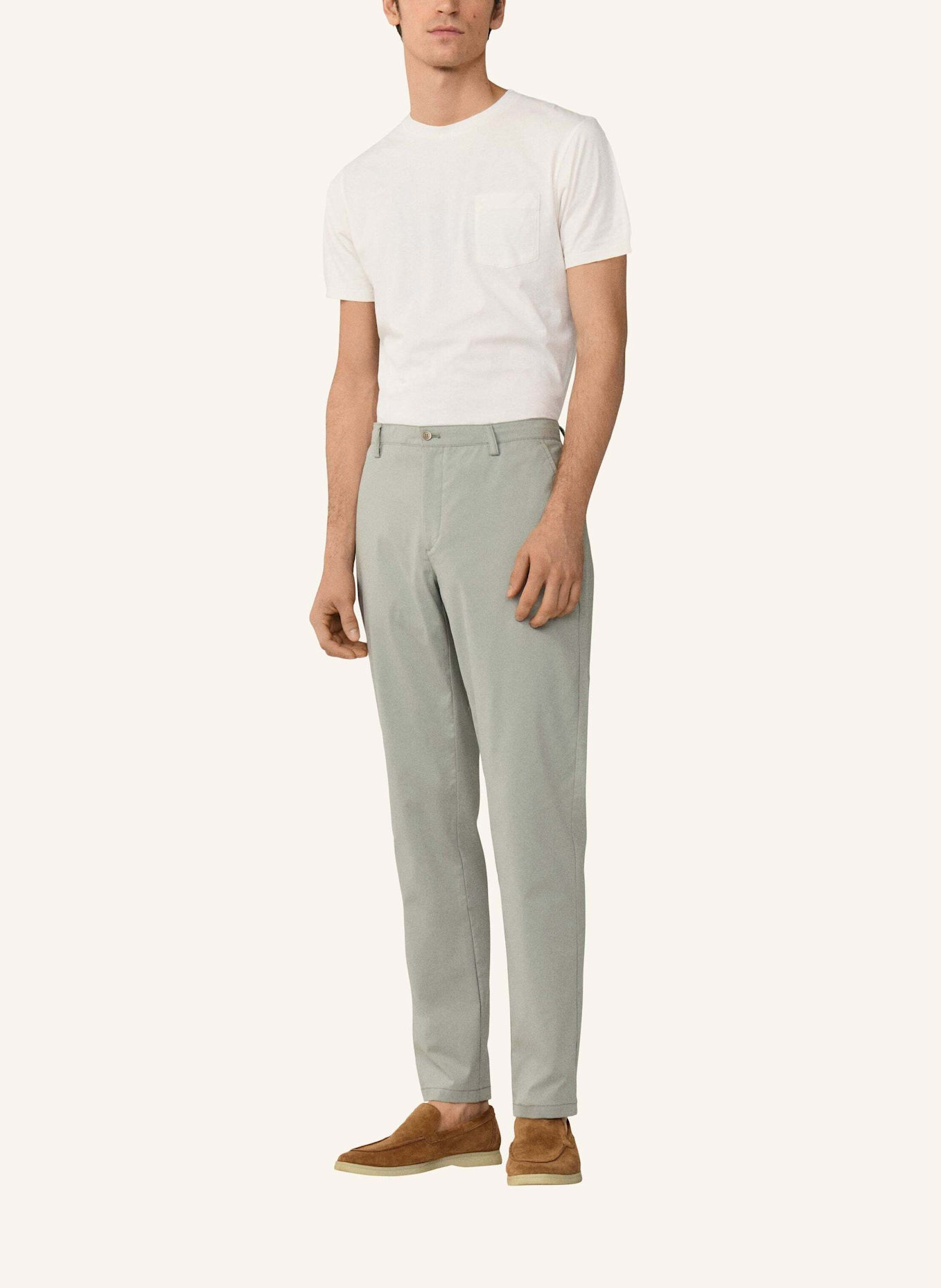 HACKETT LONDON Chino LIGHT COMFORT DCORD: GRÜN