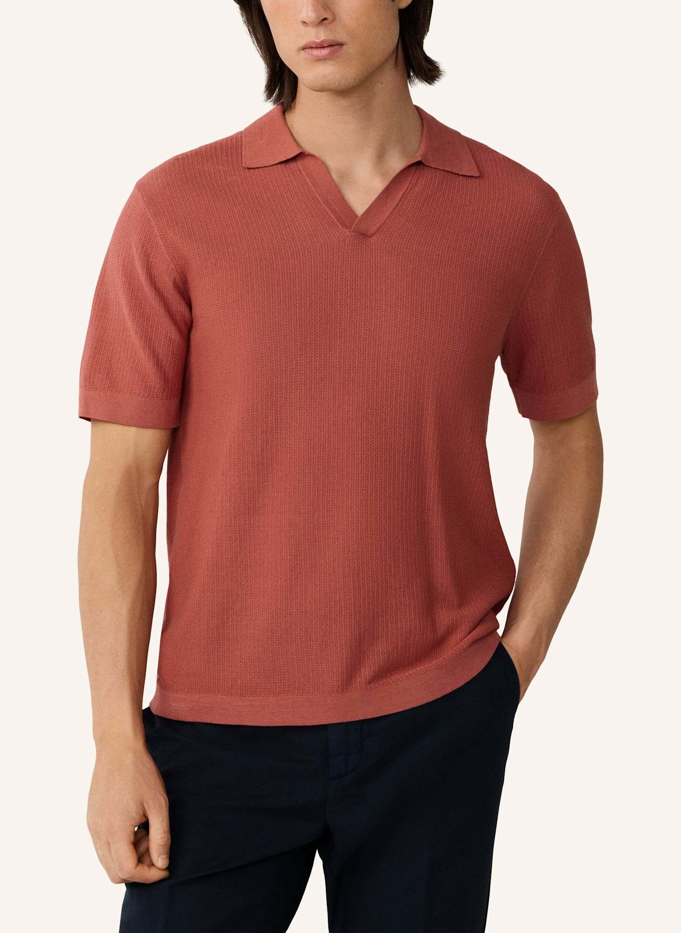 HACKETT LONDON Poloshirt RIVIERA KNIT SS POLO: ROT