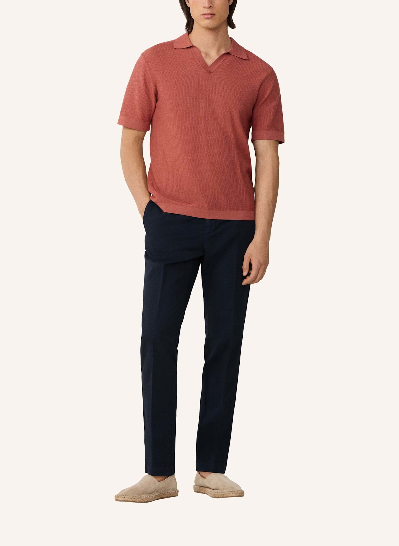 HACKETT LONDON Poloshirt RIVIERA KNIT SS POLO: ROT