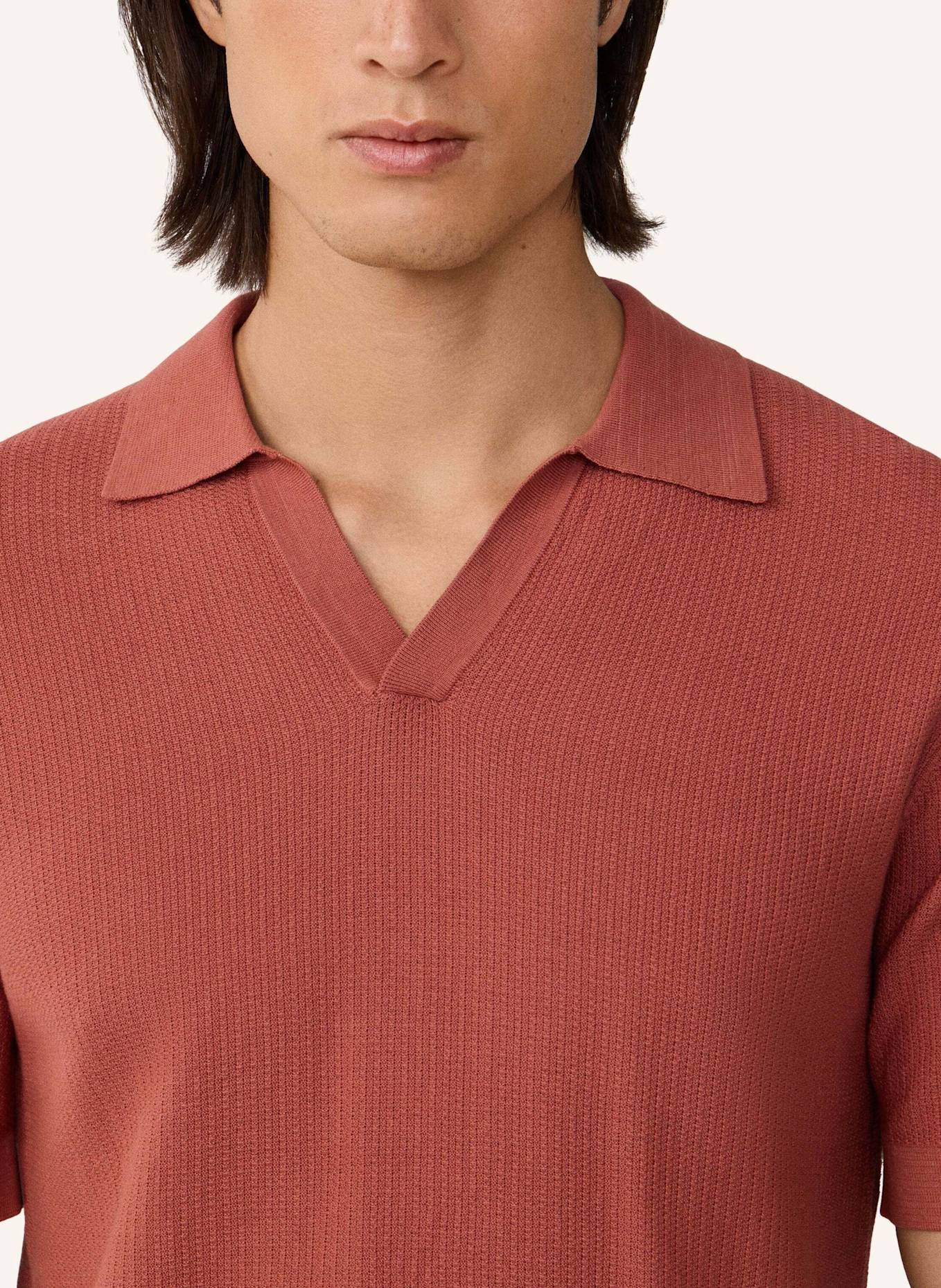 HACKETT LONDON Poloshirt RIVIERA KNIT SS POLO: ROT
