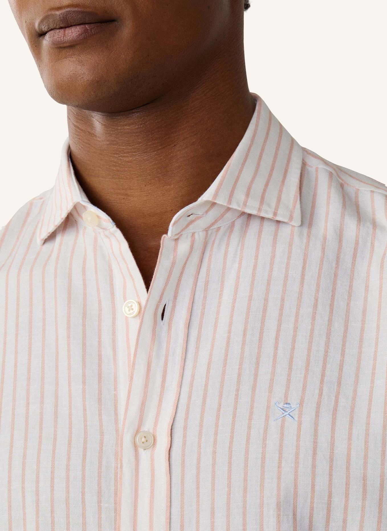 HACKETT LONDON Freizeithemd COT LIN SUMMER STRIPE: ORANGE