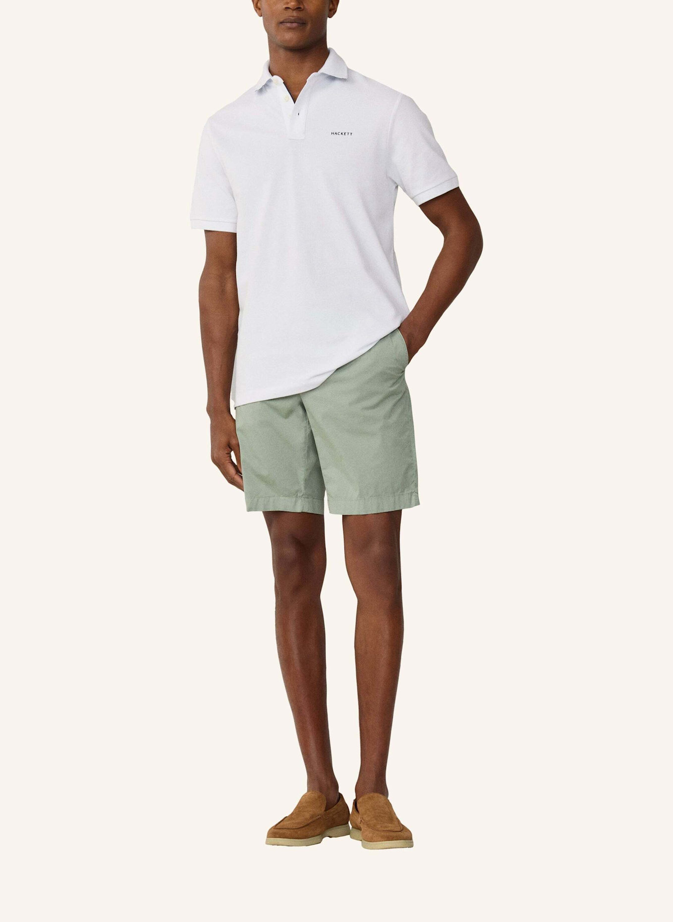HACKETT LONDON Shorts ULTRA LW CHINO SHRT: GRÜN