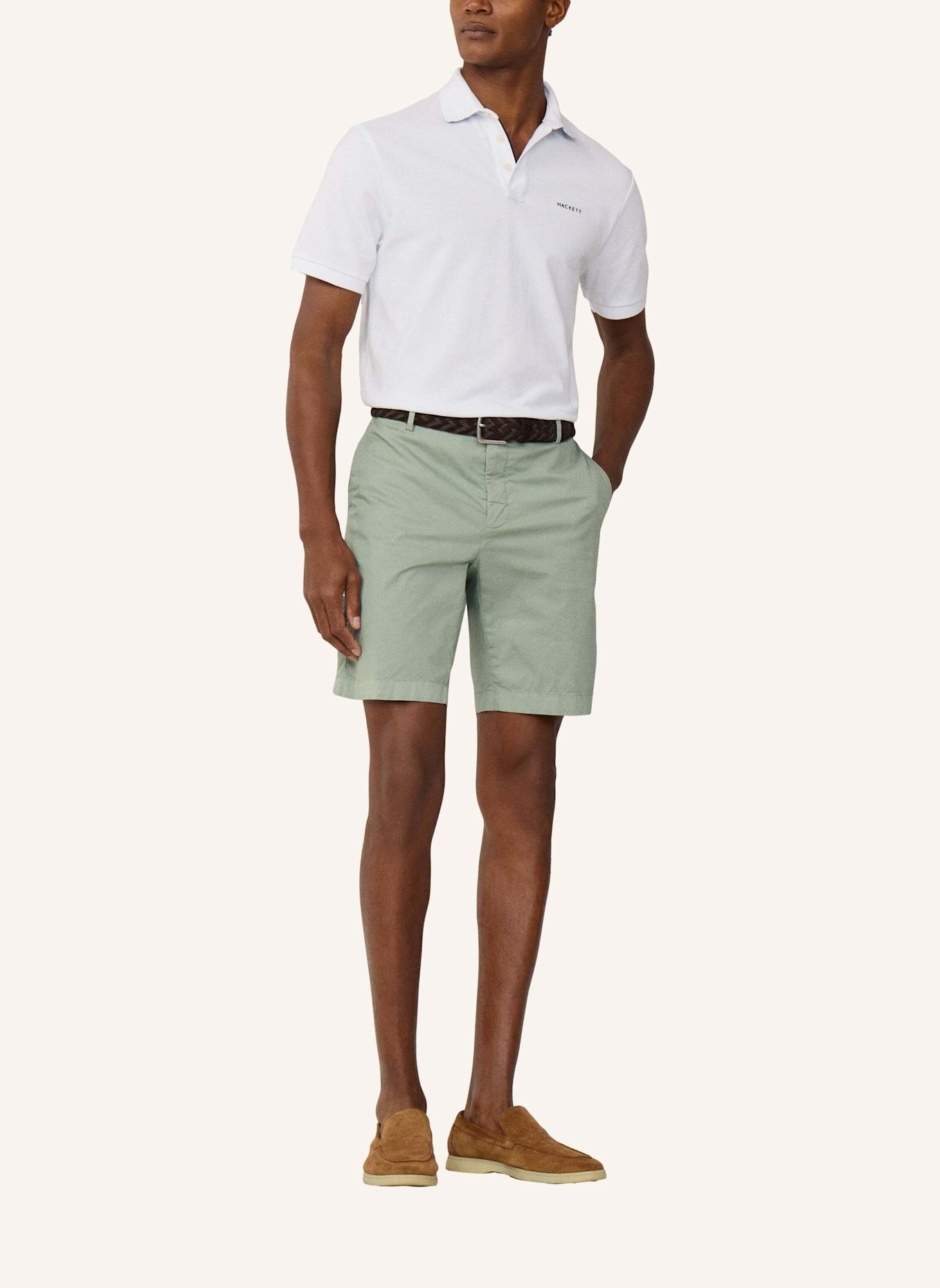 HACKETT LONDON Shorts ULTRA LW CHINO SHRT: GRÜN