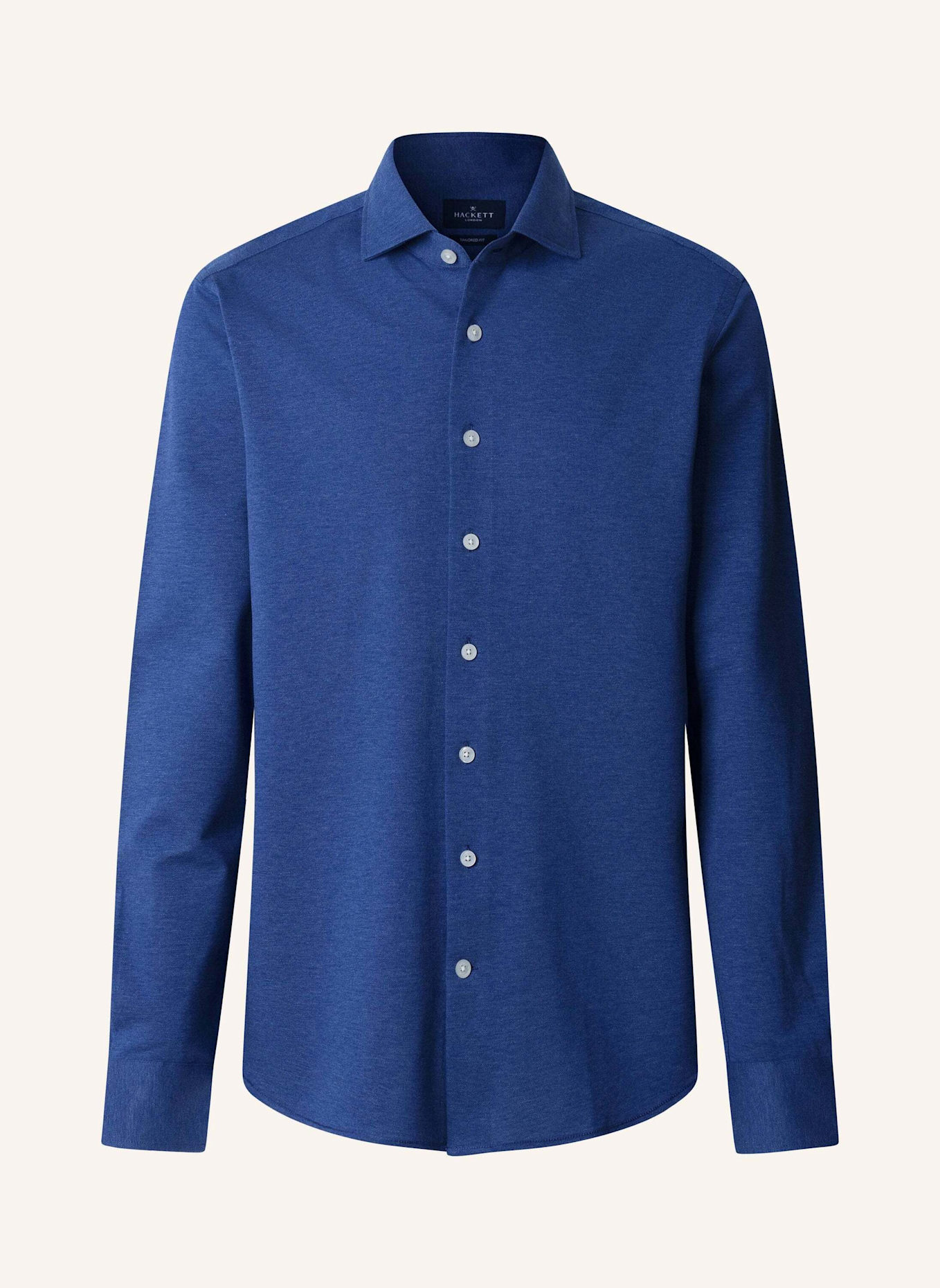 HACKETT LONDON Freizeithemd PIQUE JERSEY SHIRT: BLAU