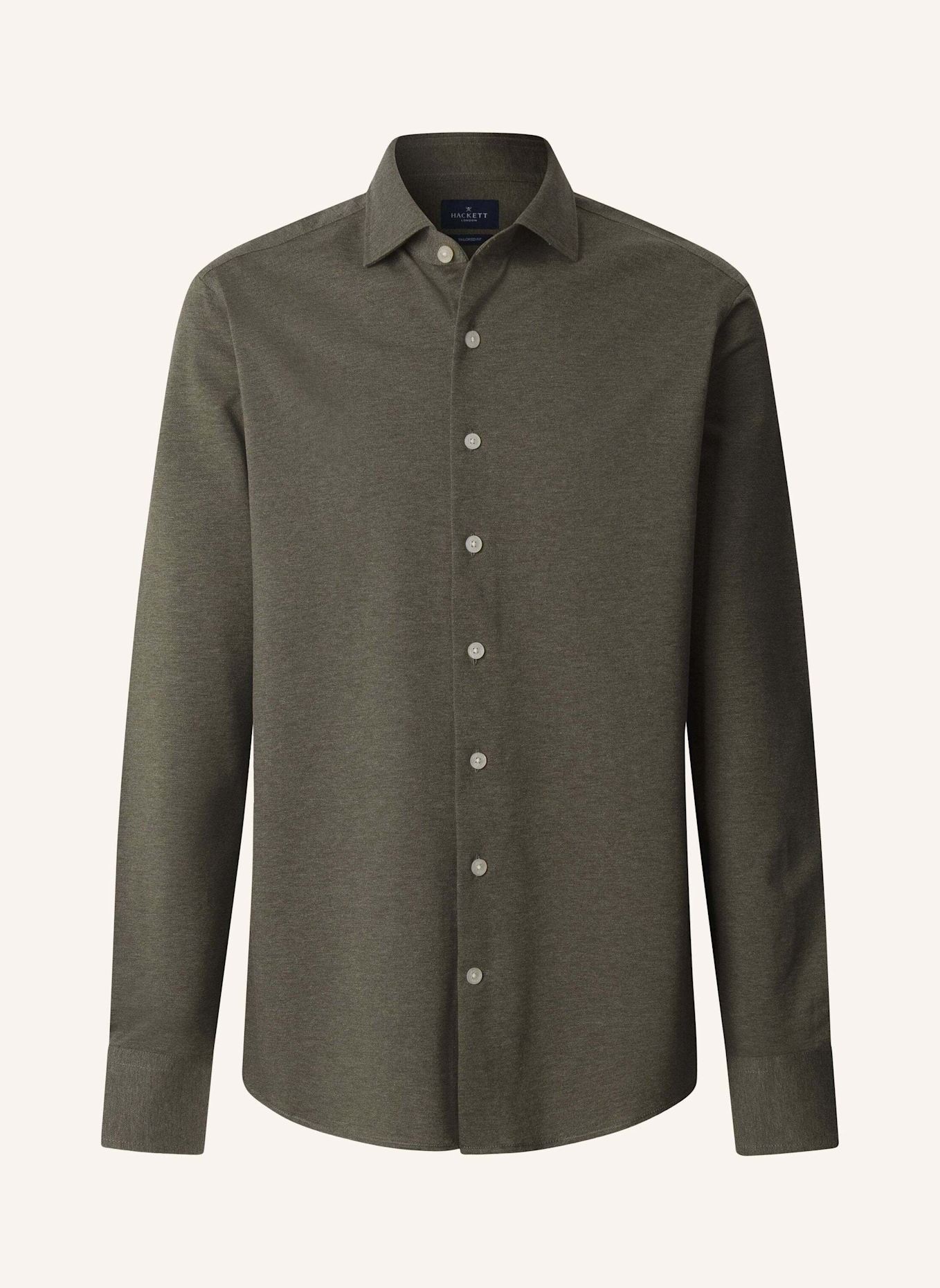 HACKETT LONDON Freizeithemd PIQUE JERSEY SHIRT: GRÜN
