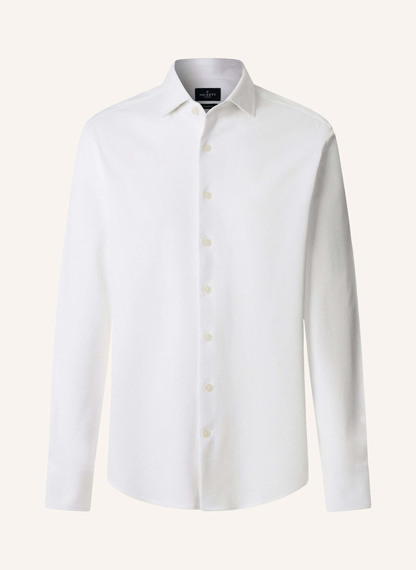 HACKETT LONDON Freizeithemd PIQUE JERSEY SHIRT: WEISS