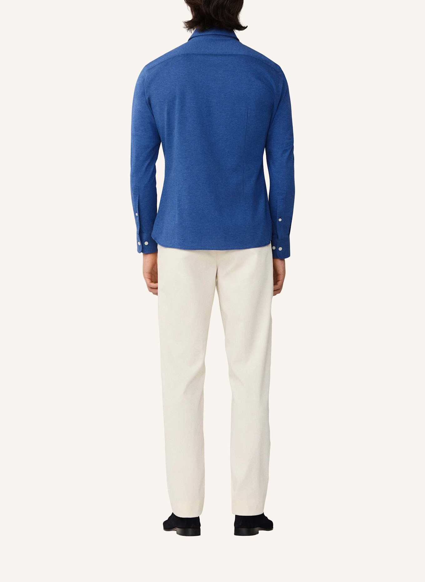 HACKETT LONDON Freizeithemd PIQUE JERSEY SHIRT: BLAU