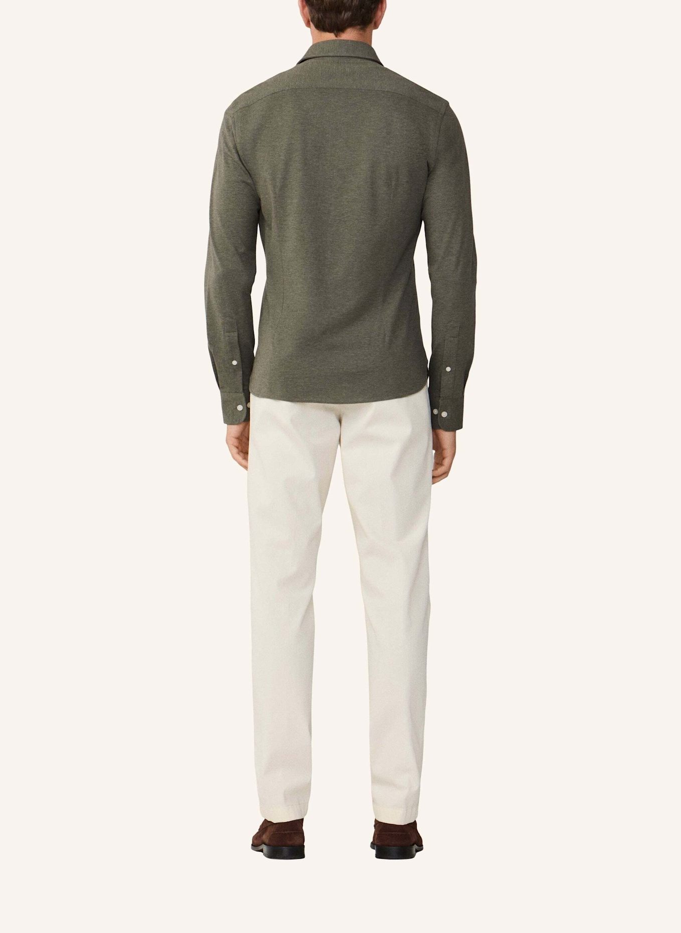 HACKETT LONDON Freizeithemd PIQUE JERSEY SHIRT: GRÜN
