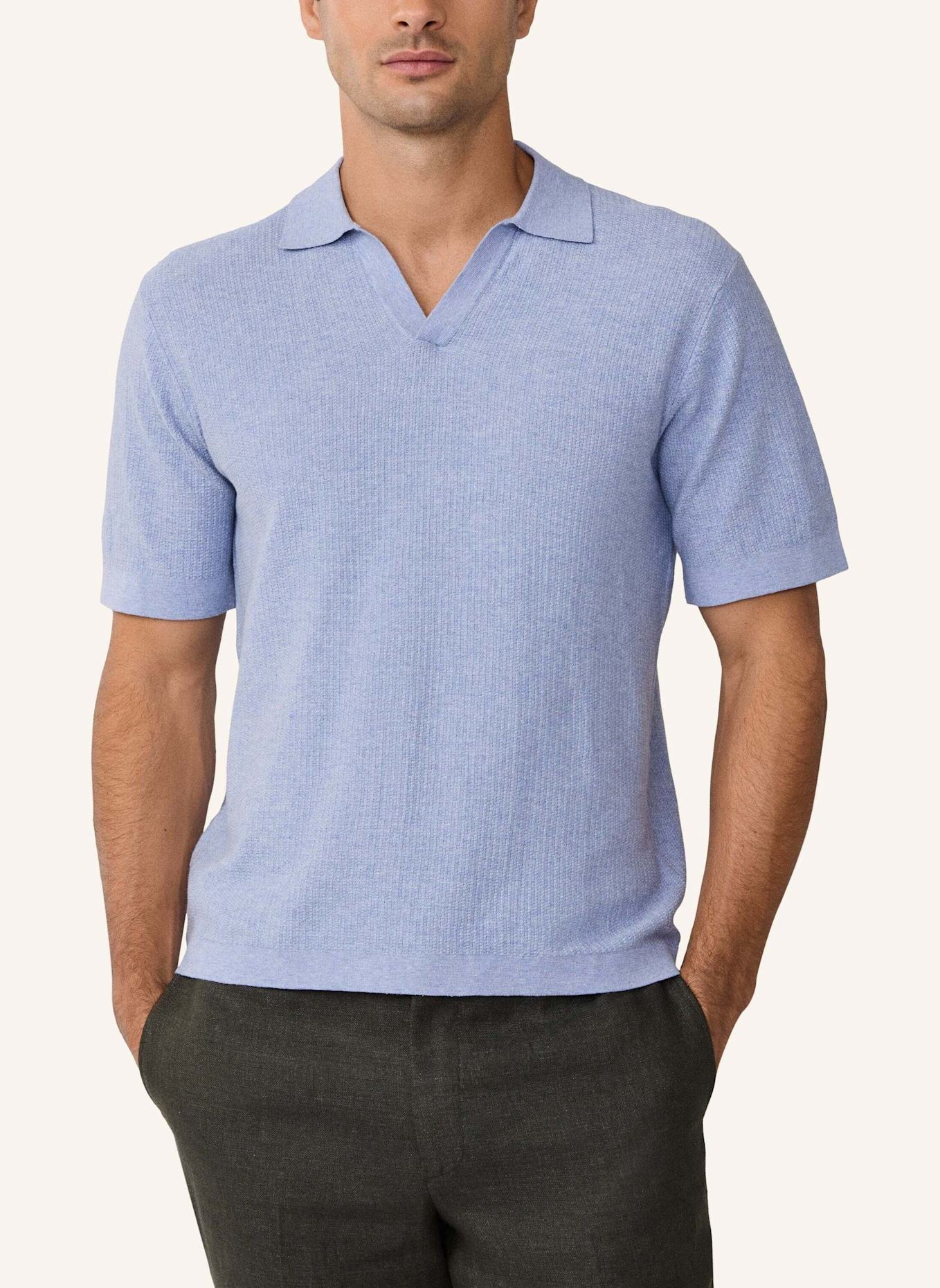 HACKETT LONDON Poloshirt RIVIERA KNIT SS POLO: HELLBLAU