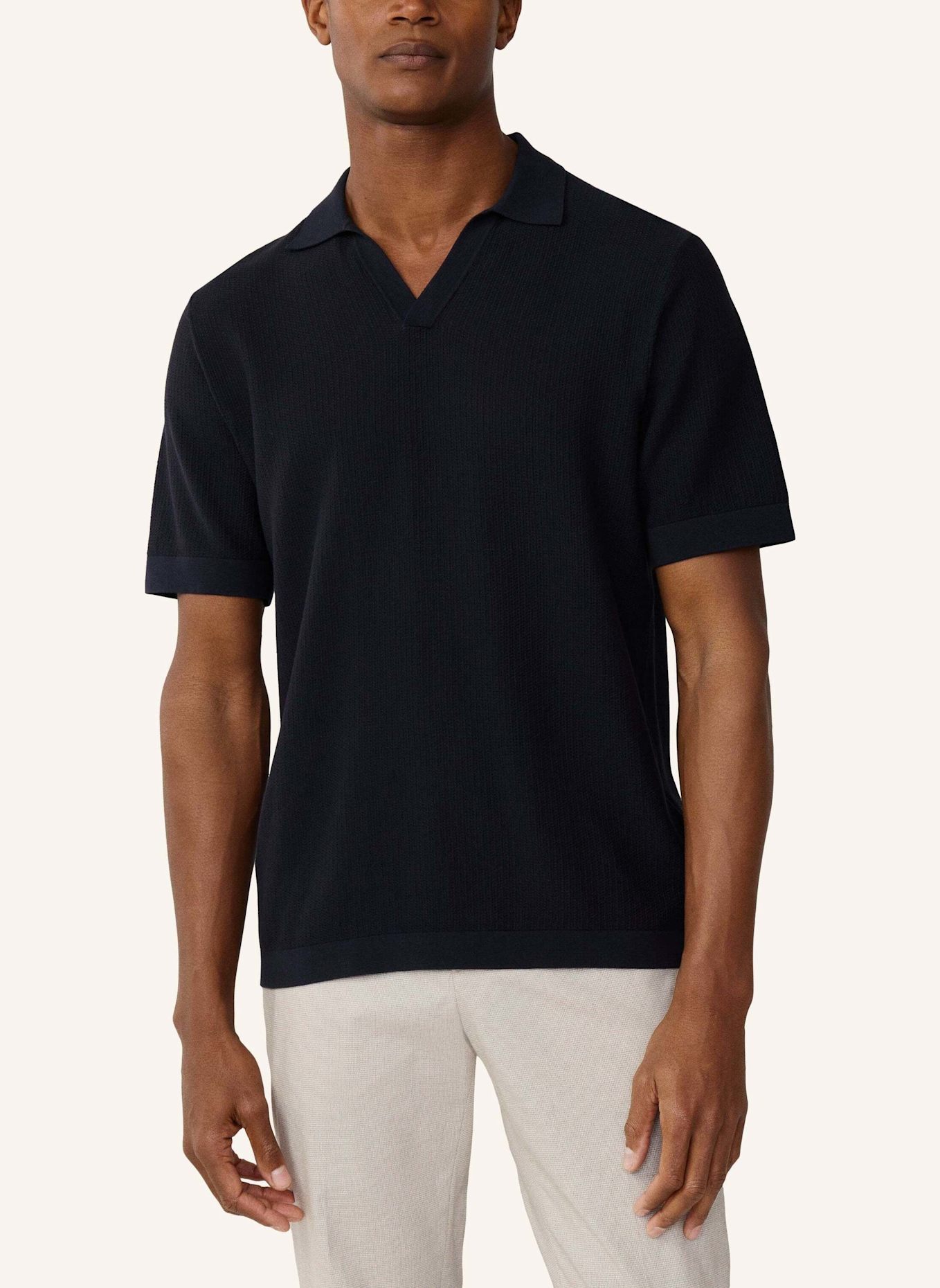 HACKETT LONDON Poloshirt RIVIERA KNIT SS POLO: BLAU