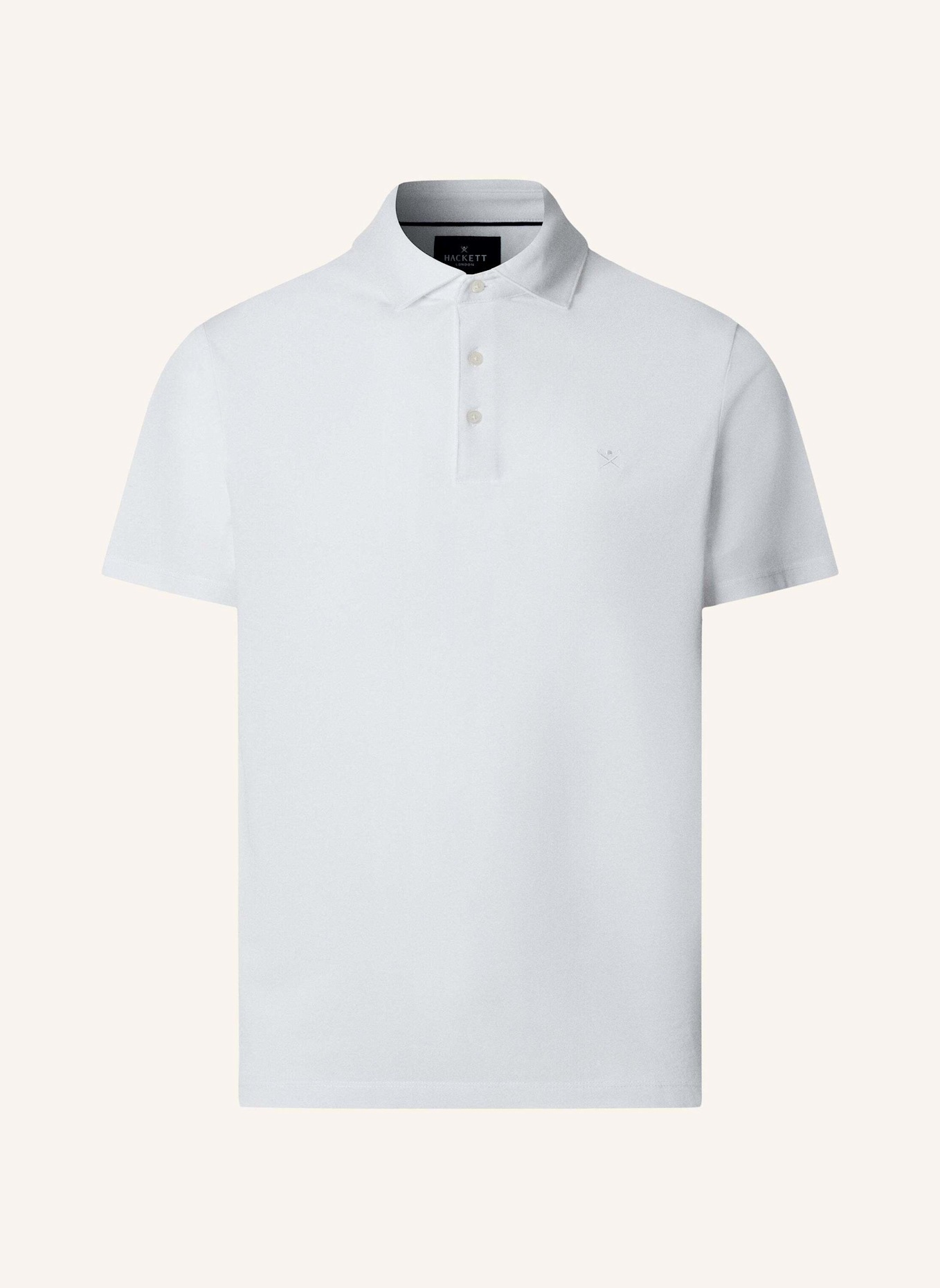 HACKETT LONDON Poloshirt OXFORD PIQUE POLO SS: WEISS