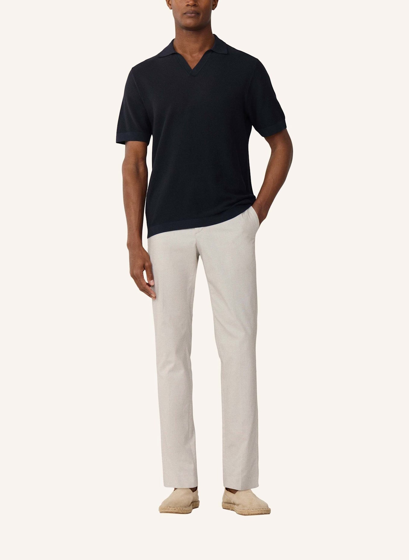 HACKETT LONDON Poloshirt RIVIERA KNIT SS POLO: BLAU