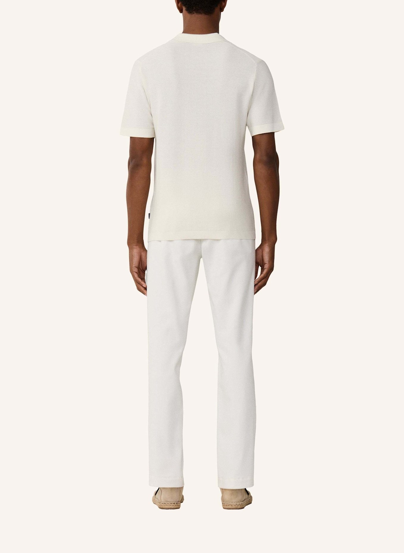HACKETT LONDON Poloshirt RIVIERA KNIT SS POLO: CREME