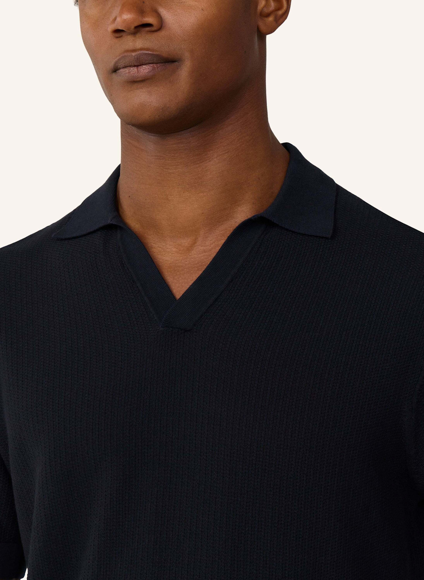 HACKETT LONDON Poloshirt RIVIERA KNIT SS POLO: BLAU