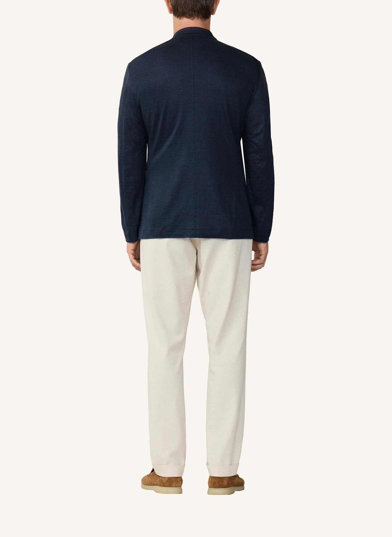 HACKETT LONDON Blazer ULTRA LW LINEN JERSEY: DUNKELBLAU