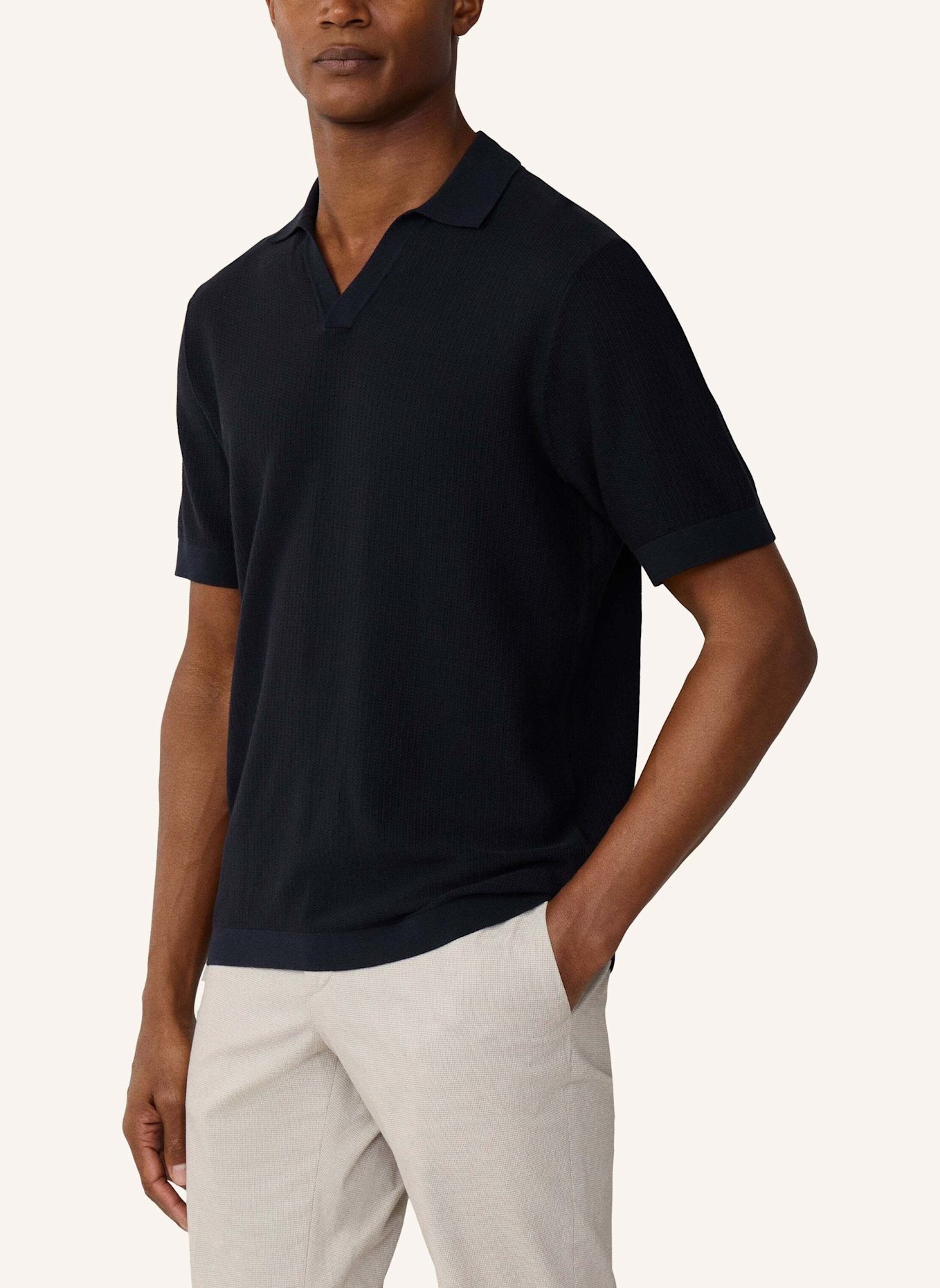 HACKETT LONDON Poloshirt RIVIERA KNIT SS POLO: BLAU