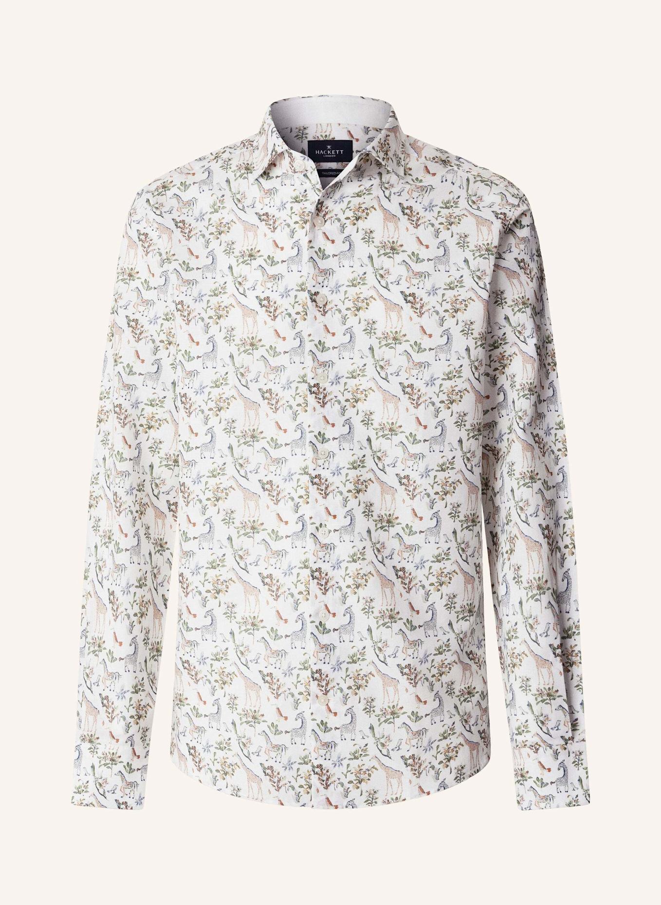 HACKETT LONDON Freizeithemd FAUNA PRINT: GRÜN