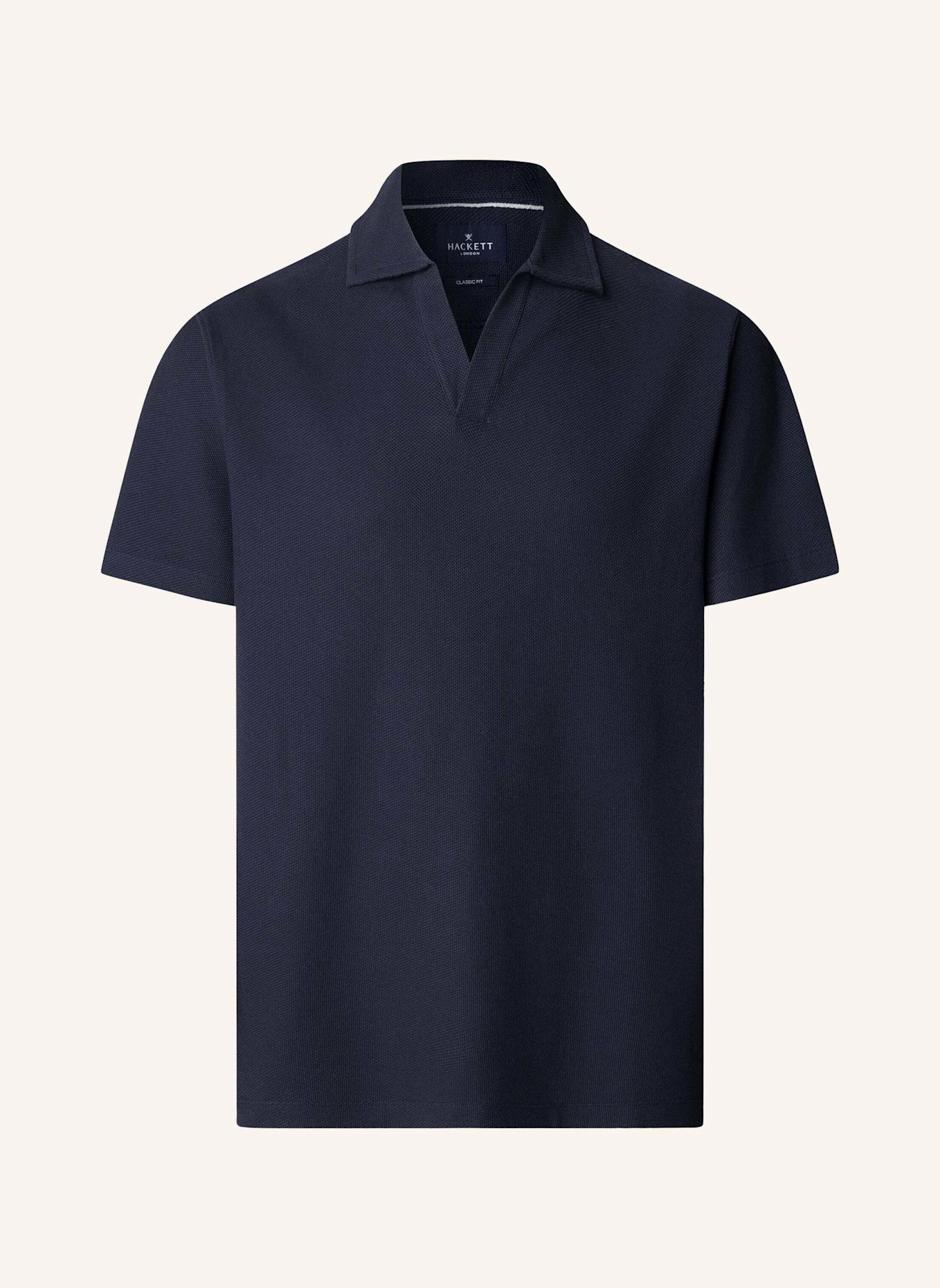 HACKETT LONDON Poloshirt TEXTURE HONEYCOMB JCLR: BLAU