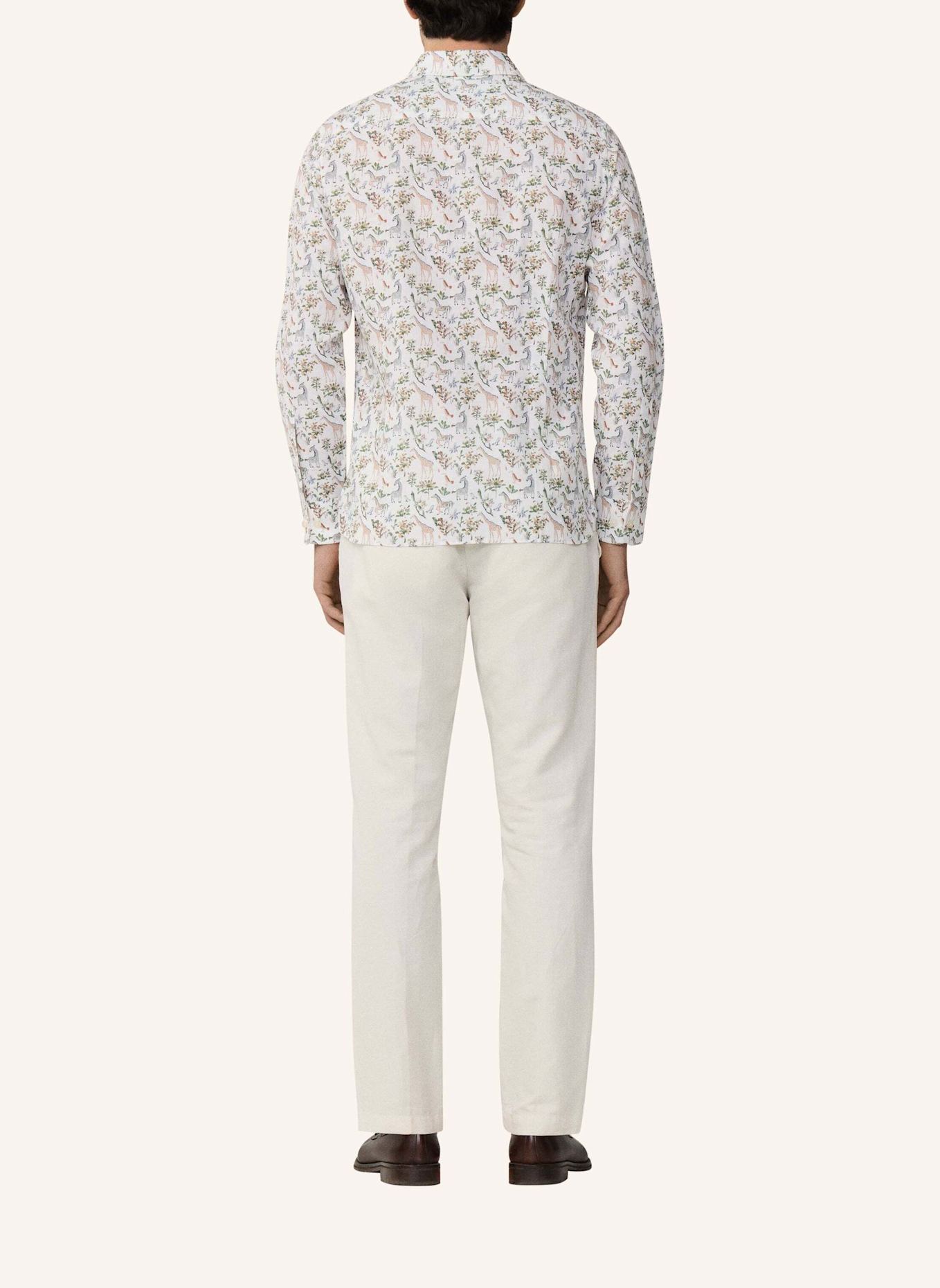 HACKETT LONDON Freizeithemd FAUNA PRINT: GRÜN