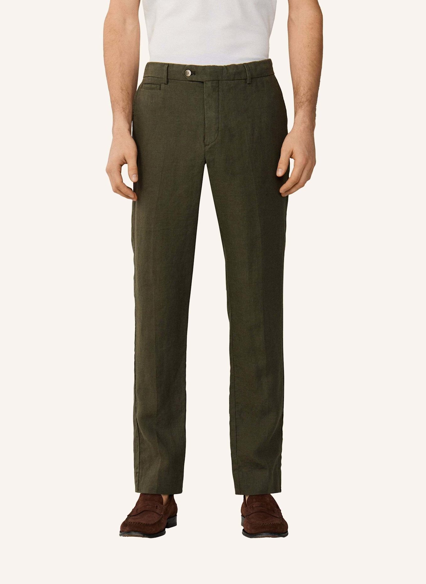 HACKETT LONDON Chino PD LINEN CHINO: GRÜN