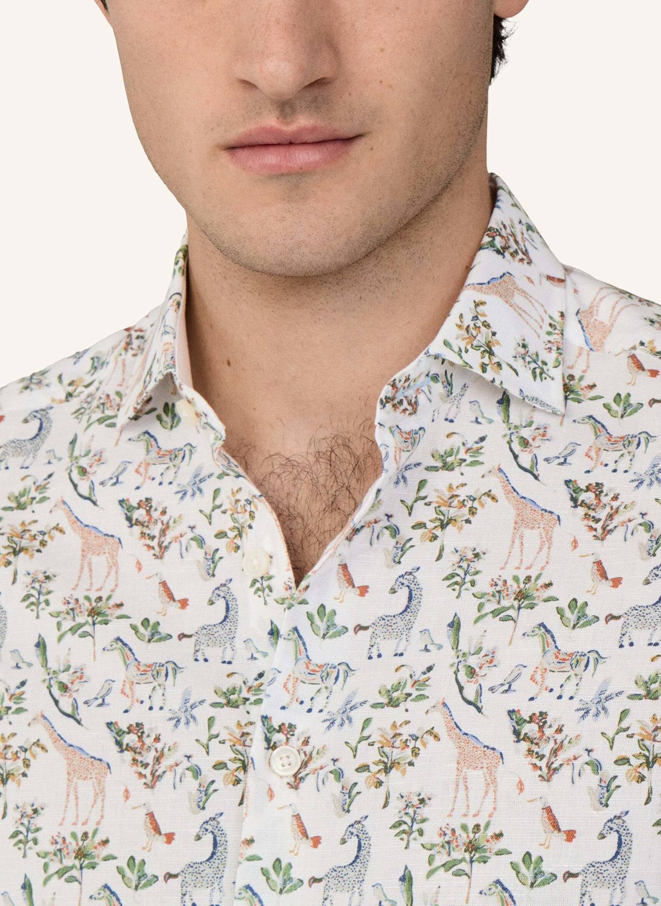HACKETT LONDON Freizeithemd FAUNA PRINT: GRÜN