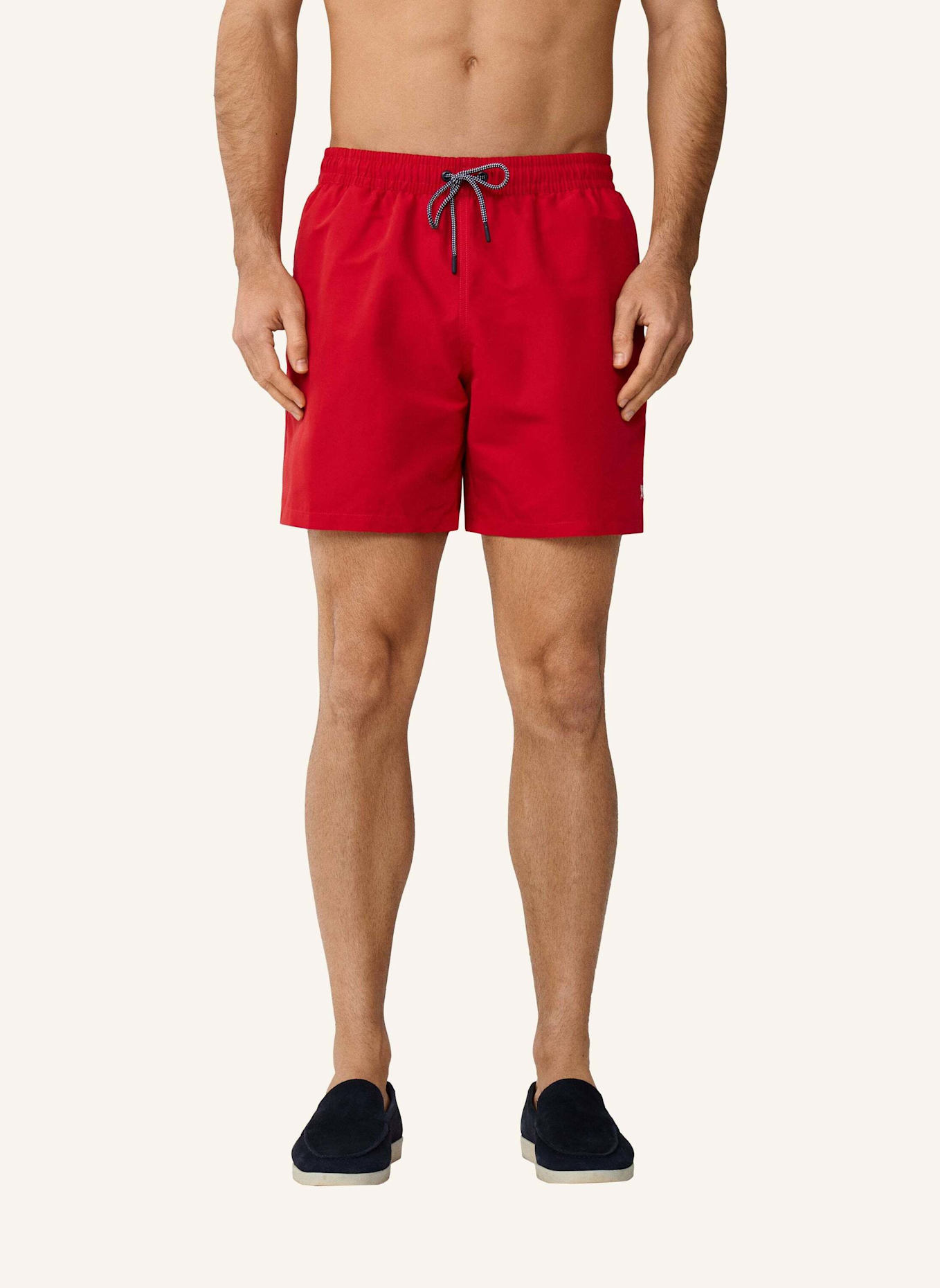 HACKETT LONDON Badeshorts ICON SOLID: ROT