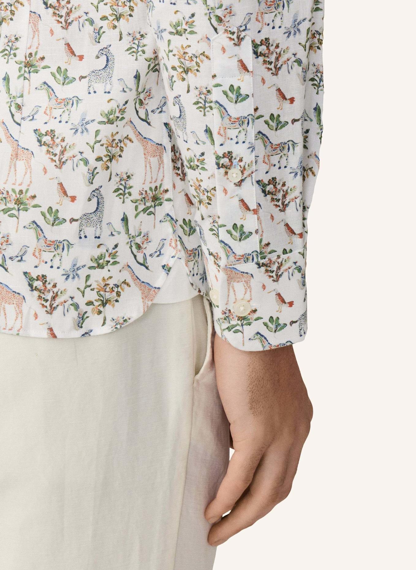 HACKETT LONDON Freizeithemd FAUNA PRINT: GRÜN