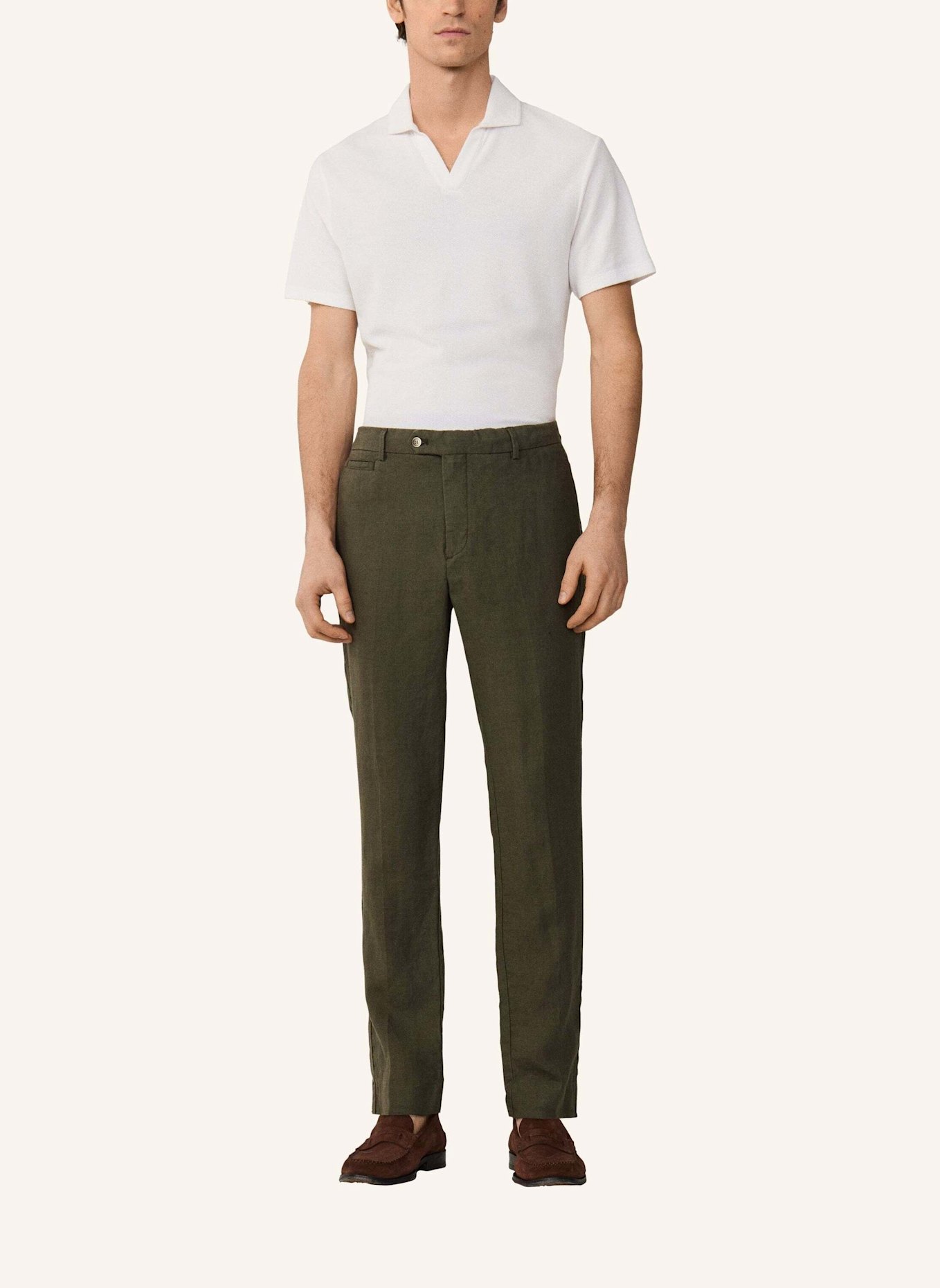 HACKETT LONDON Chino PD LINEN CHINO: GRÜN