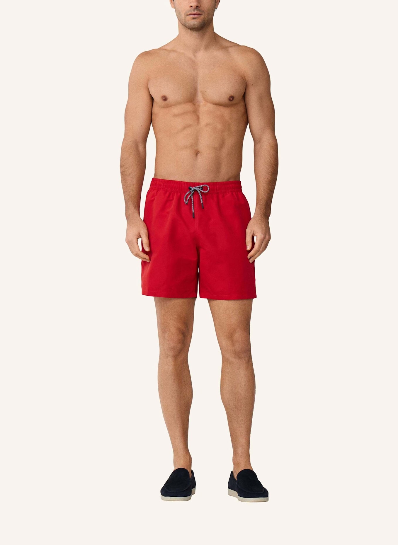 HACKETT LONDON Badeshorts ICON SOLID: ROT