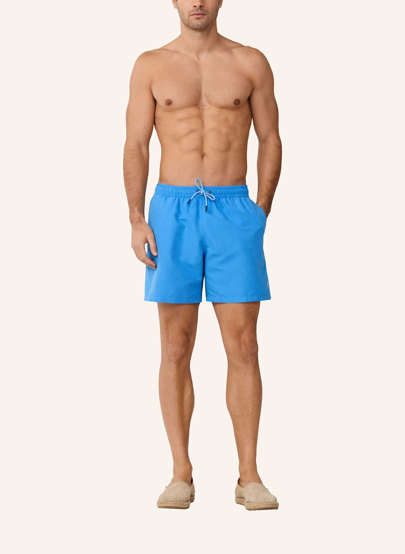 HACKETT LONDON Badeshorts ICON SOLID: BLAU