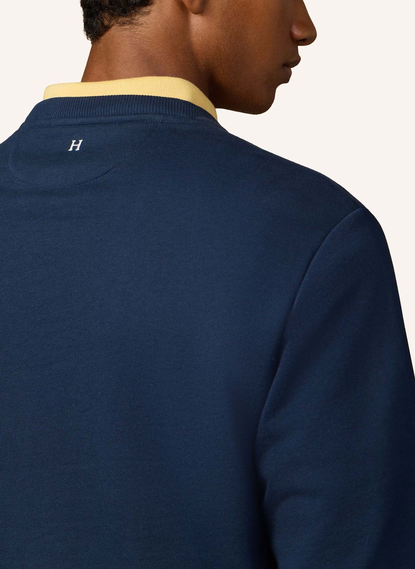 HACKETT LONDON Sweatshirt HERITAGE HARRY CREW: BLAU