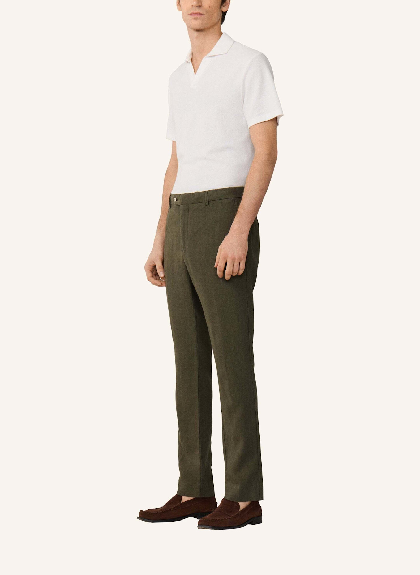 HACKETT LONDON Chino PD LINEN CHINO: GRÜN