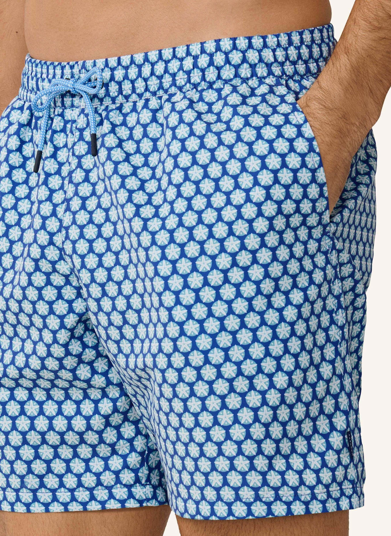 HACKETT LONDON Badeshorts SEASHELL: BLAU