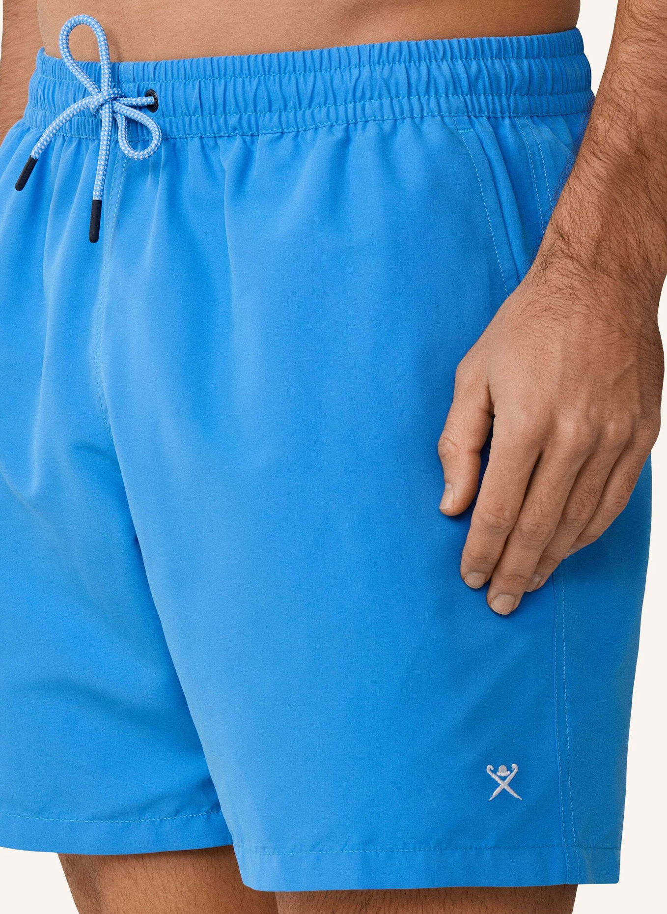 HACKETT LONDON Badeshorts ICON SOLID: BLAU