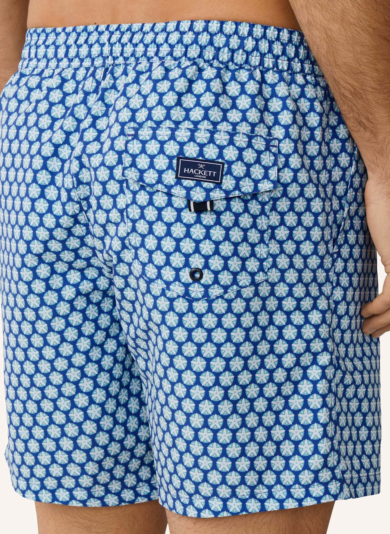 HACKETT LONDON Badeshorts SEASHELL: BLAU