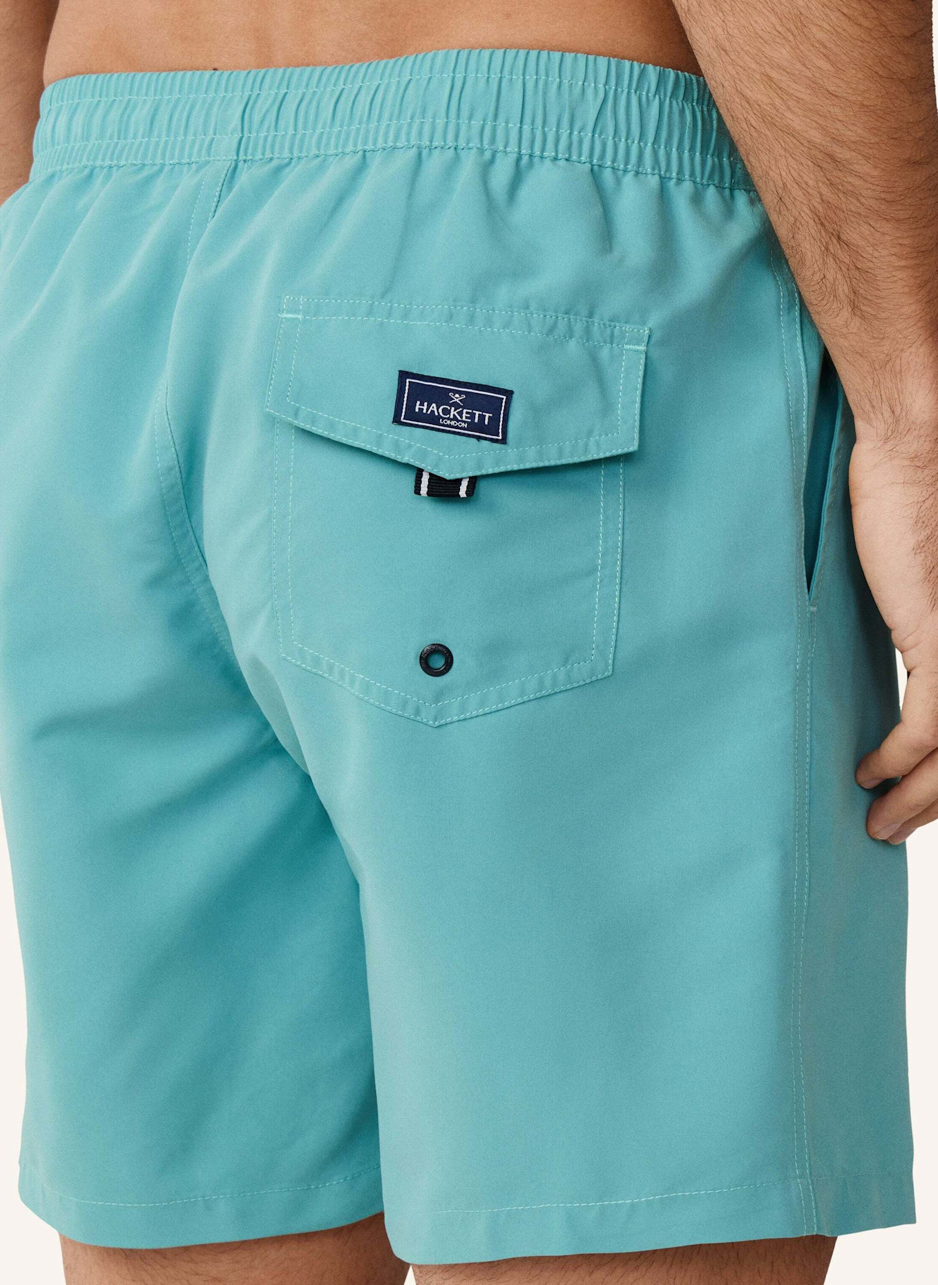 HACKETT LONDON Badeshorts ICON SOLID: GRÜN