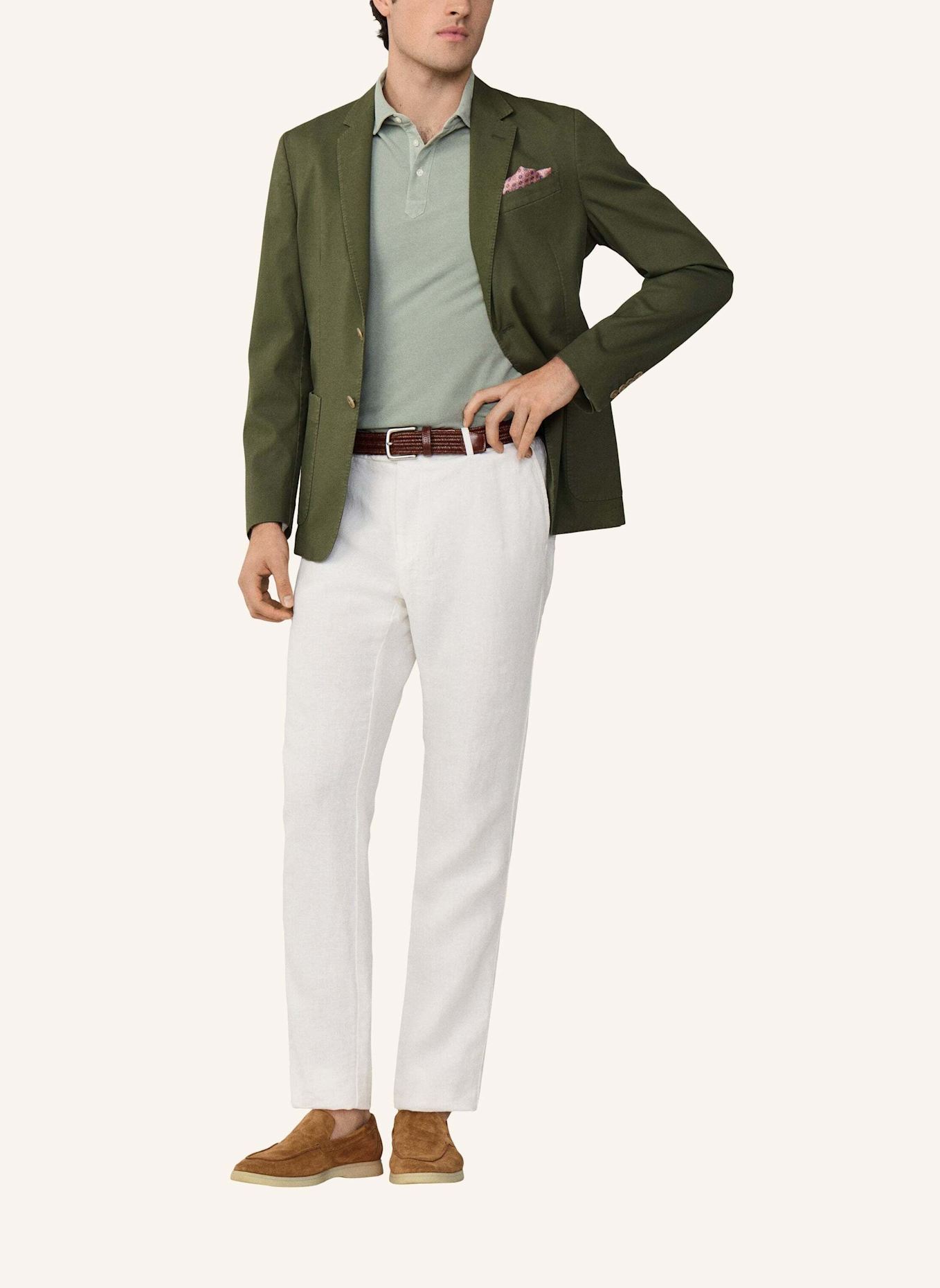 HACKETT LONDON Chino PD LINEN CHINO: CREME