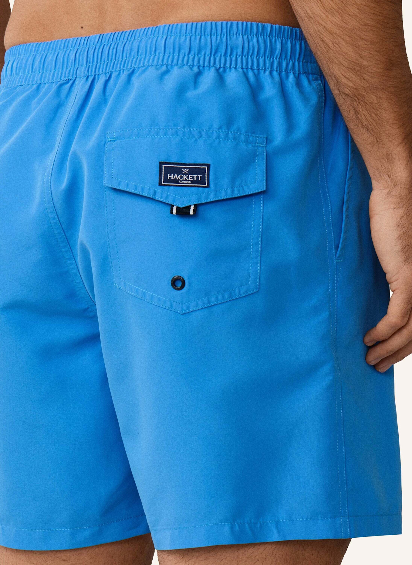 HACKETT LONDON Badeshorts ICON SOLID: BLAU