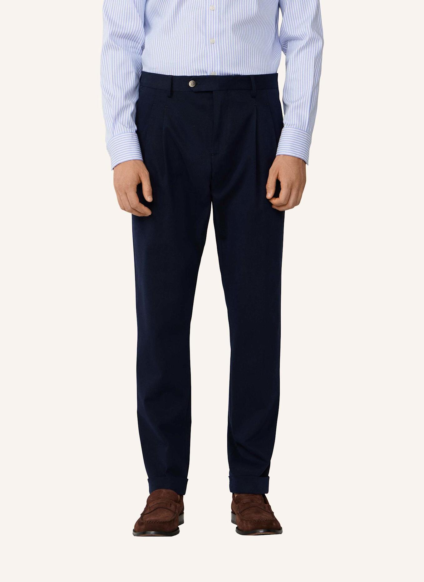 HACKETT LONDON Chino DOUBLE PLEAT CHINO: BLAU
